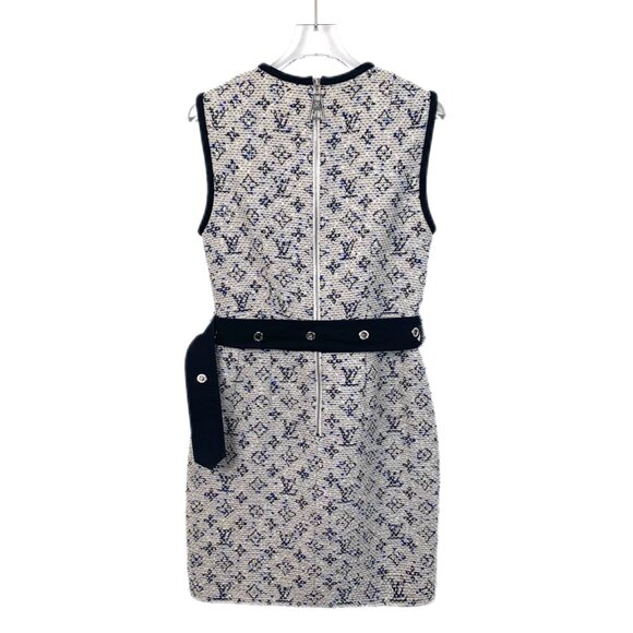 Louis Vuitton Colorblock Monogram Jacquard Sleeveless Dress - Picture 2 of 8